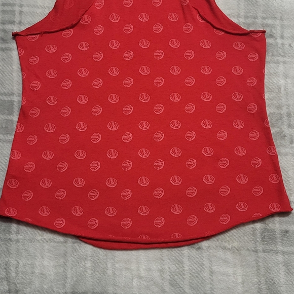 Coca-Cola Red With Silver Foil Logo Tank Med 7-9 - Picture 10 of 10